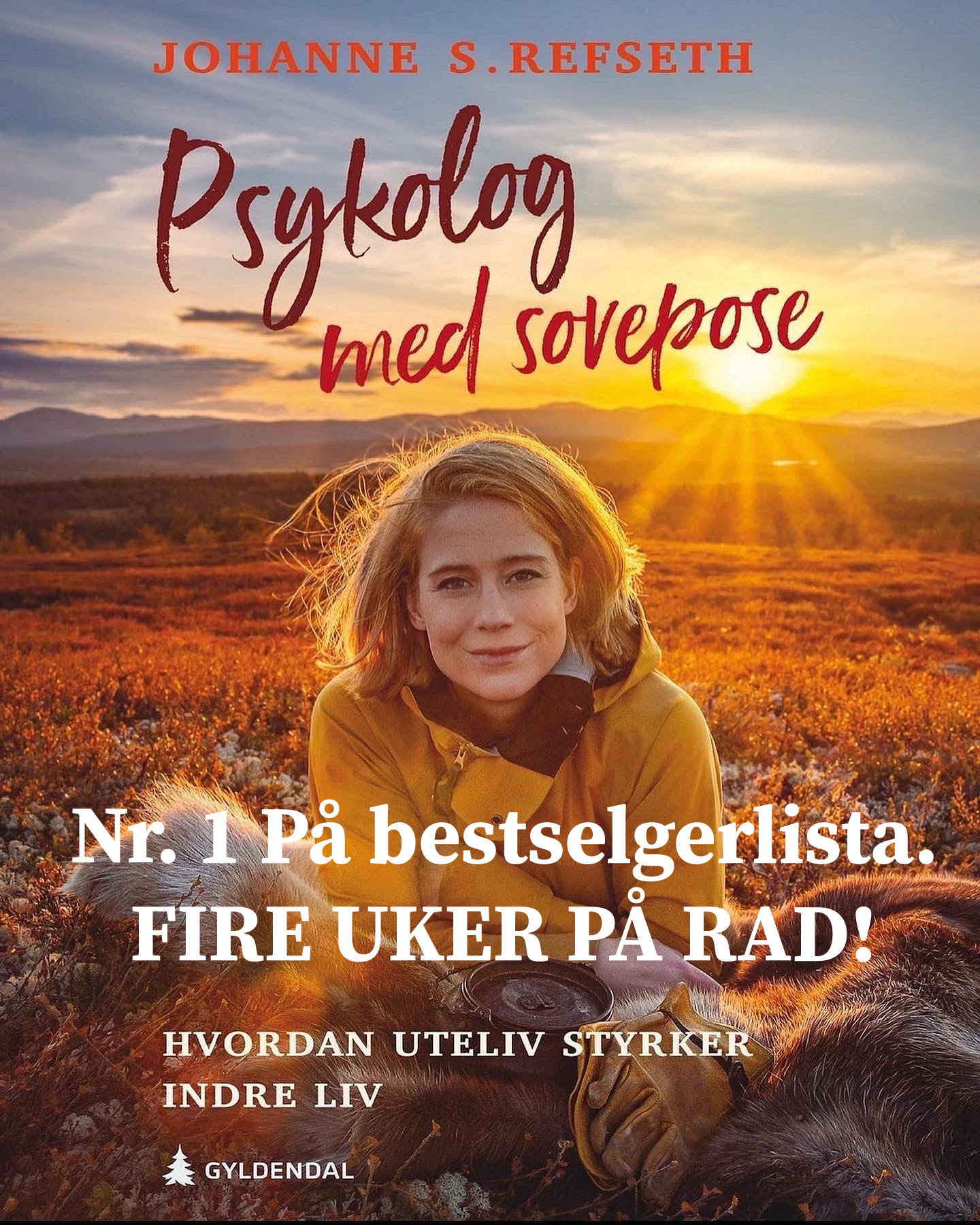 Førsteplass på bestselgerlista. FIRE UKER PÅ RAD! 